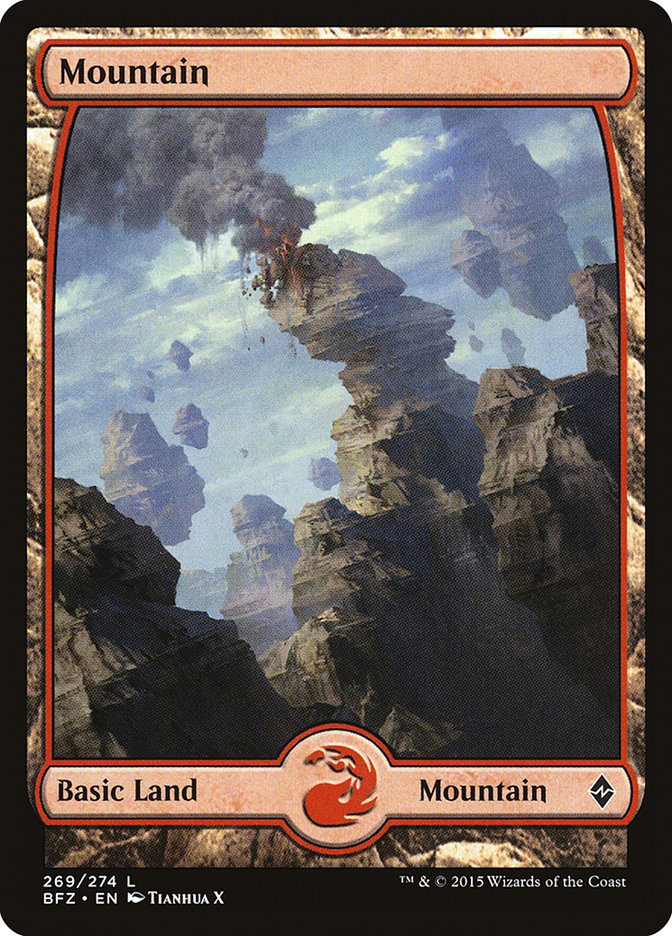 Mountain (269) (Full Art) [Battle for Zendikar] [Foil]