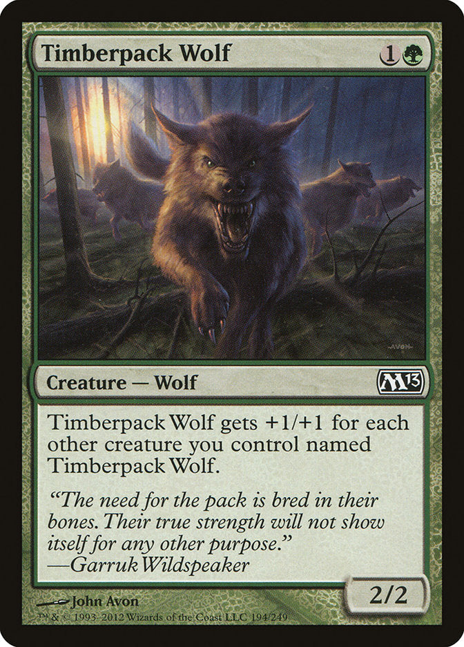 Timberpack Wolf [Core Set 2013] [Foil]