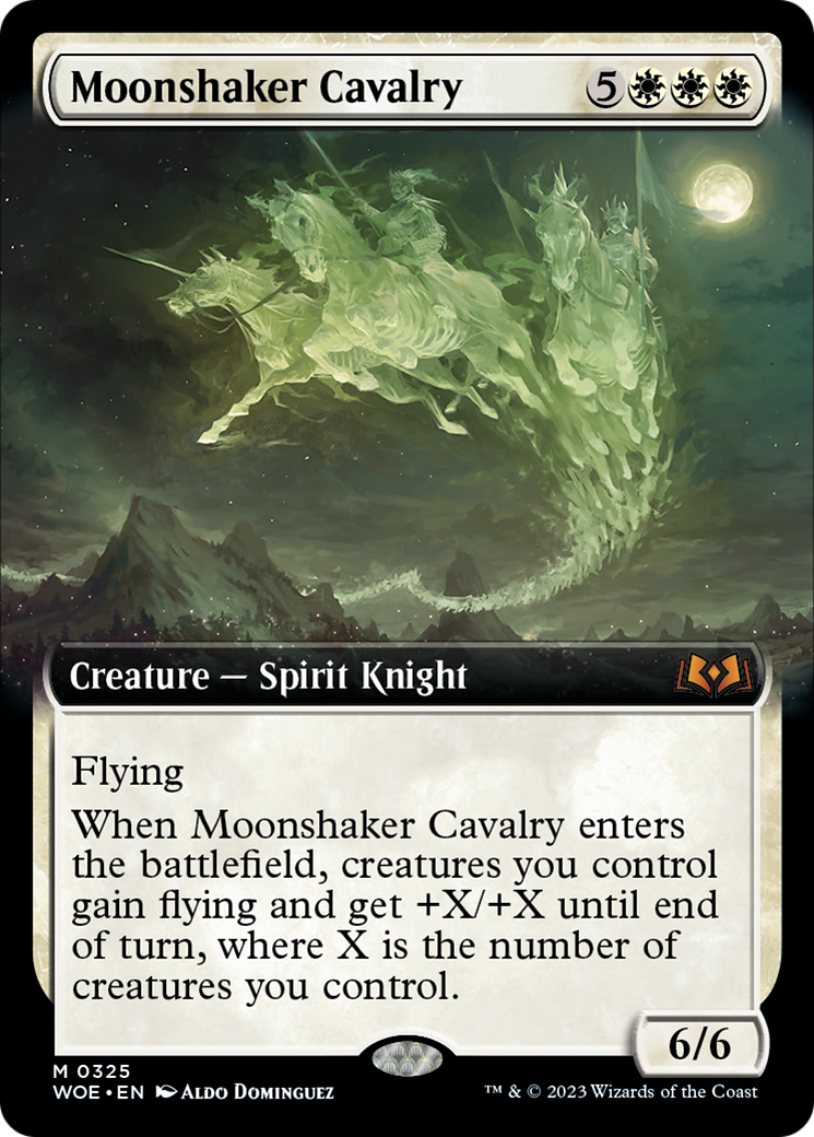 Moonshaker Cavalry (Extended Art) [Wilds of Eldraine] [Foil]