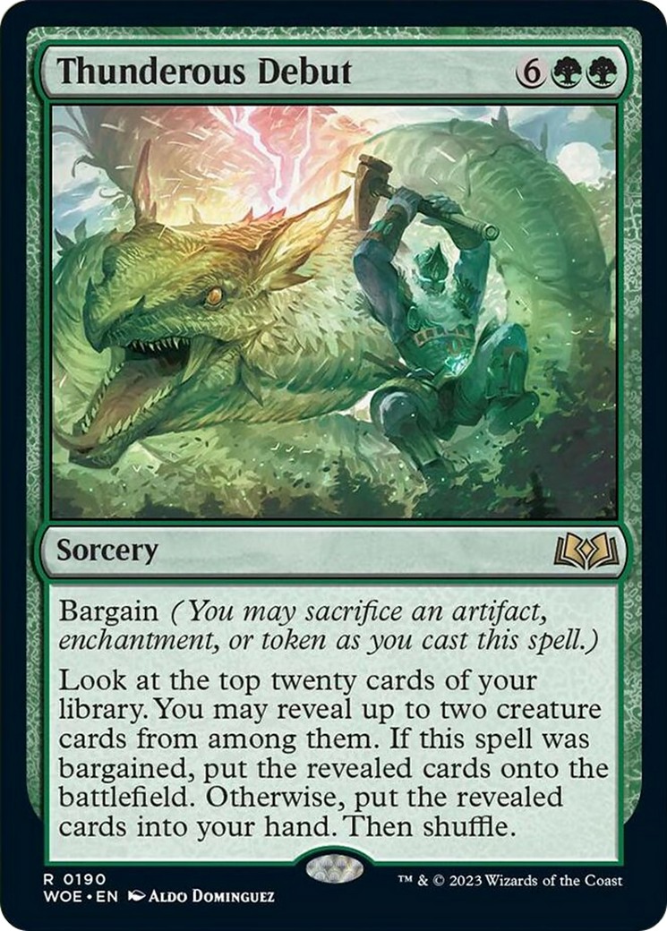 Thunderous Debut [Wilds of Eldraine] [Foil]