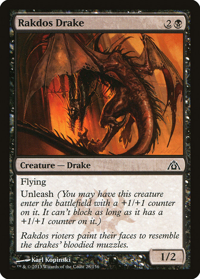 Rakdos Drake [Dragon's Maze] [Foil]