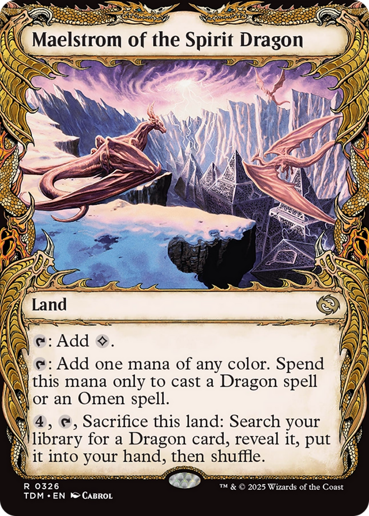 Maelstrom of the Spirit Dragon (Showcase) [Tarkir: Dragonstorm] [Foil]