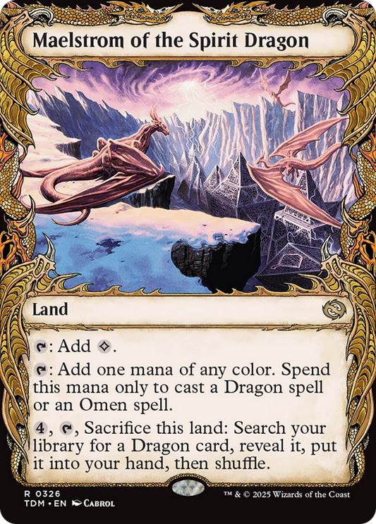 Maelstrom of the Spirit Dragon (Showcase) [Tarkir: Dragonstorm] [Foil]
