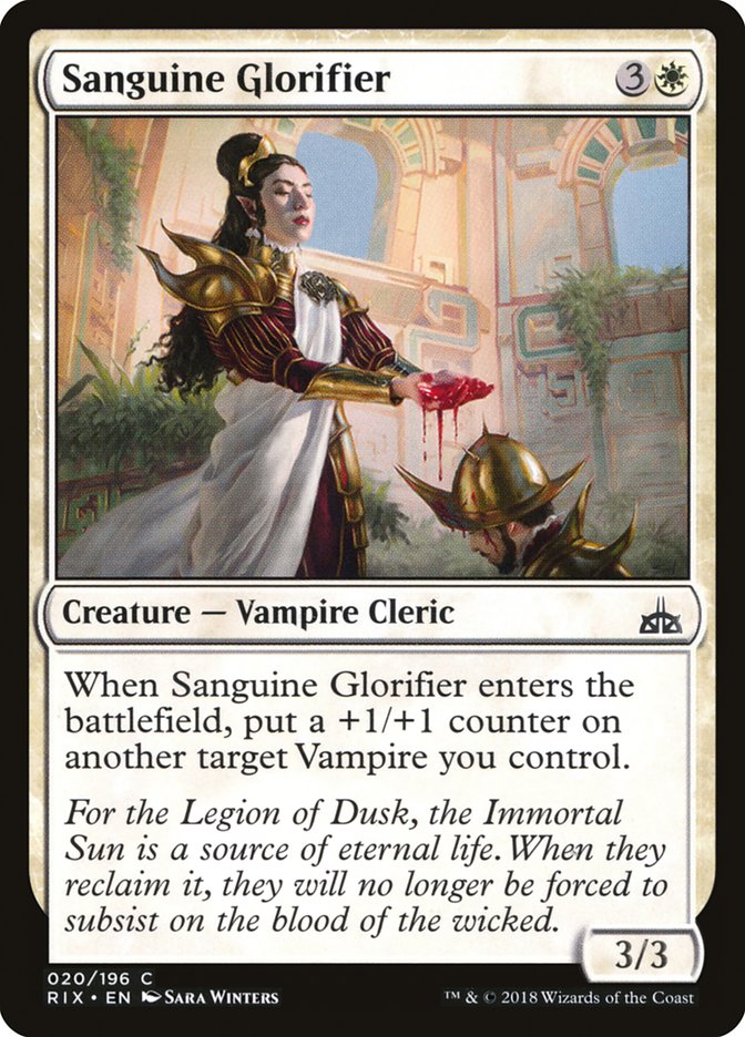 Sanguine Glorifier [Rivals of Ixalan] [Foil]