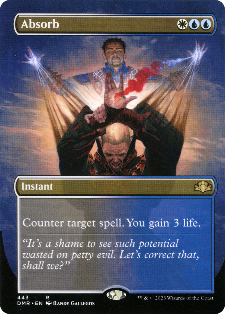 Absorb (Borderless Alternate Art) [Dominaria Remastered] [Foil]