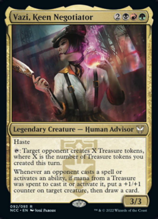 Vazi, Keen Negotiator [Streets of New Capenna Commander] [Foil]