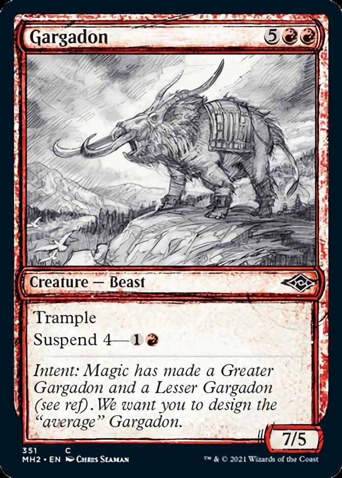 Gargadon (Sketch) [Modern Horizons 2] [Foil]