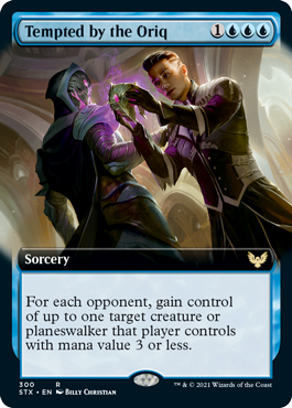 Tempted by the Oriq (Extended Art) [Strixhaven: School of Mages] [Foil]