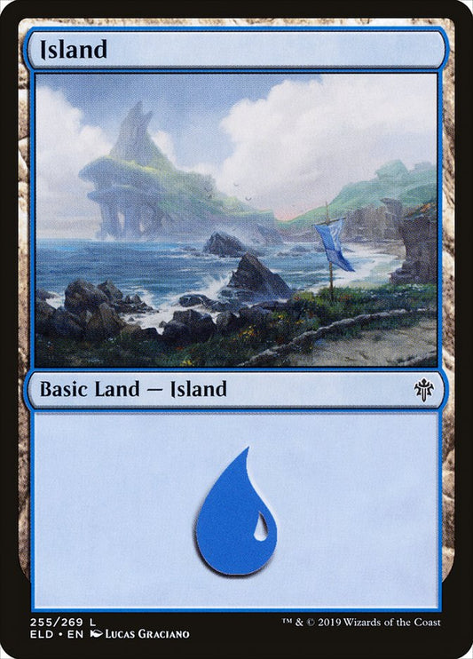 Island (255) [Throne of Eldraine] [Foil]