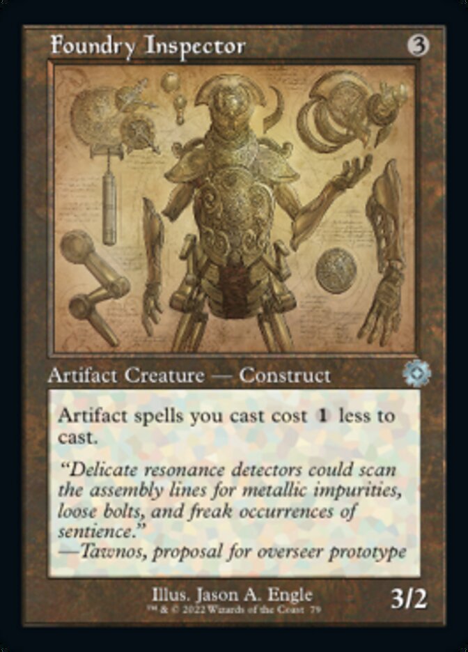 Foundry Inspector (Retro Schematic) [The Brothers' War Retro Artifacts] [Foil]