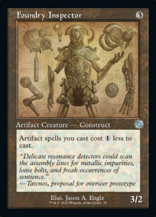 Foundry Inspector (Retro Schematic) [The Brothers' War Retro Artifacts] [Foil]