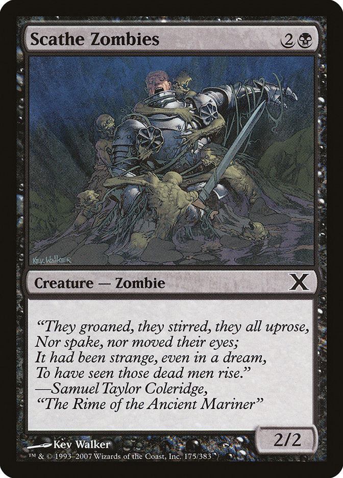 Scathe Zombies [Tenth Edition] [Foil]