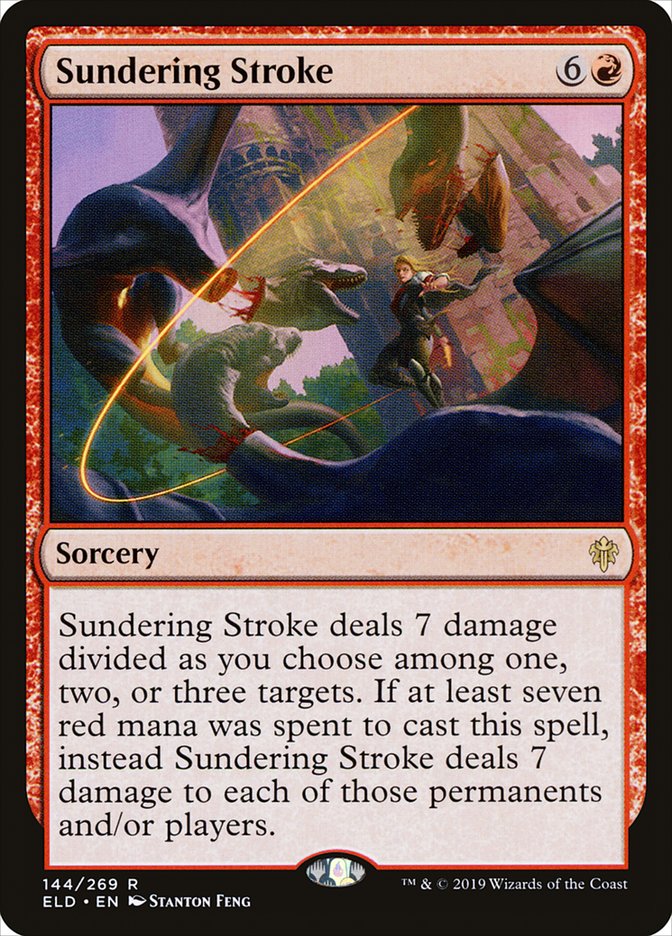 Sundering Stroke [Throne of Eldraine] [Foil]