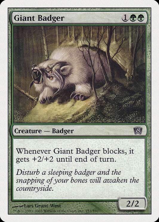 Giant Badger [Eighth Edition] [Foil]