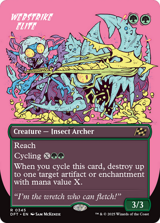 Webstrike Elite (Borderless) [Aetherdrift] [Foil]
