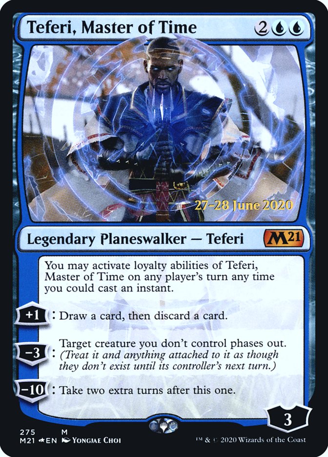 Teferi, Master of Time [Core Set 2021 Prerelease Promos] [Foil]