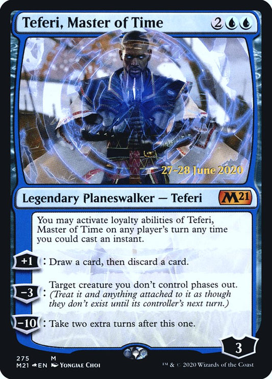 Teferi, Master of Time [Core Set 2021 Prerelease Promos] [Foil]