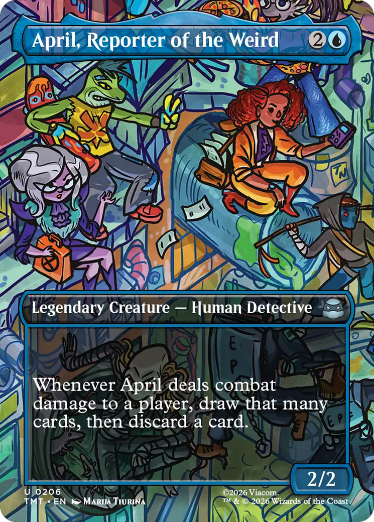 April, Reporter of the Weird (Borderless) [Teenage Mutant Ninja Turtles] [Foil]