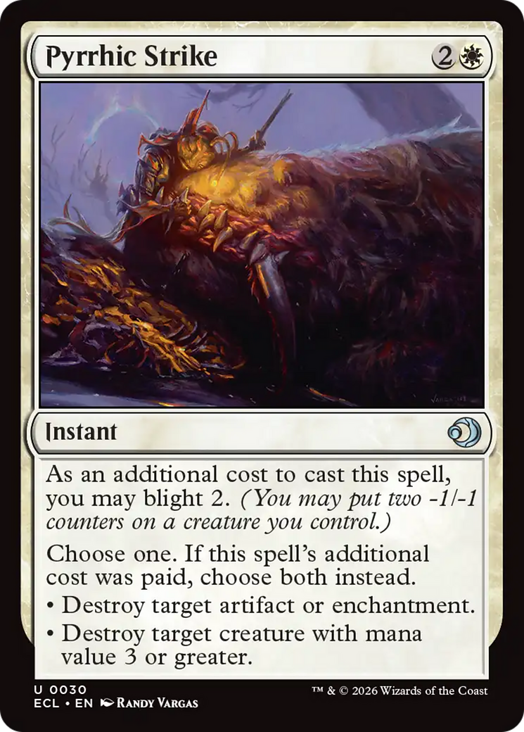 Pyrrhic Strike [Lorwyn Eclipsed] [Foil]