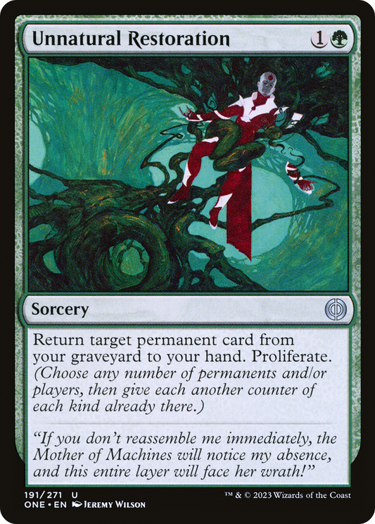 Unnatural Restoration [Phyrexia: All Will Be One] [Foil]