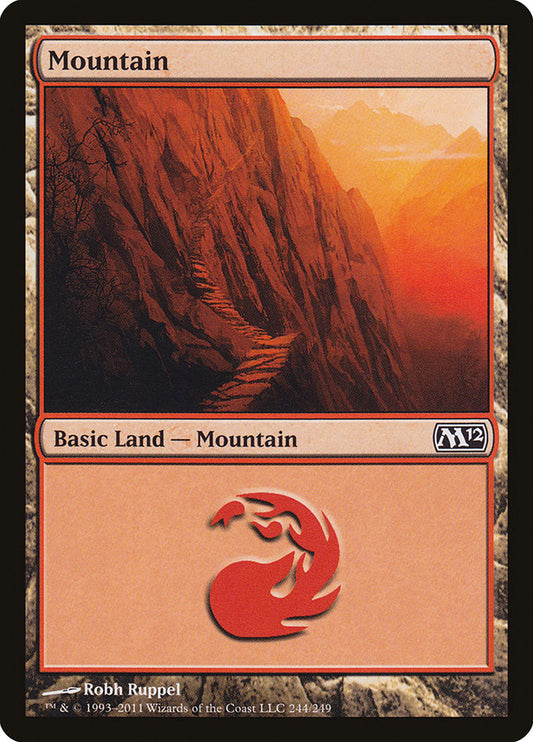 Mountain (244) [Core Set 2012] [Foil]