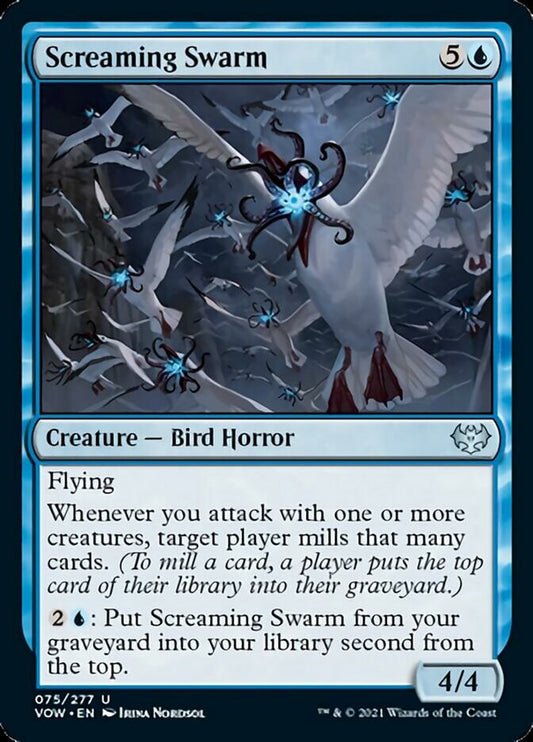 Screaming Swarm [Innistrad: Crimson Vow] [Foil]
