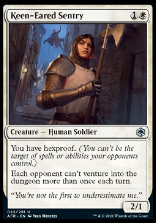 Keen-Eared Sentry [Dungeons & Dragons: Adventures in the Forgotten Realms] [Foil]