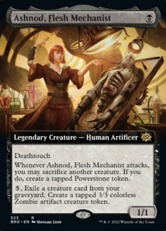 Ashnod, Flesh Mechanist (Extended Art) [The Brothers' War] [Foil]