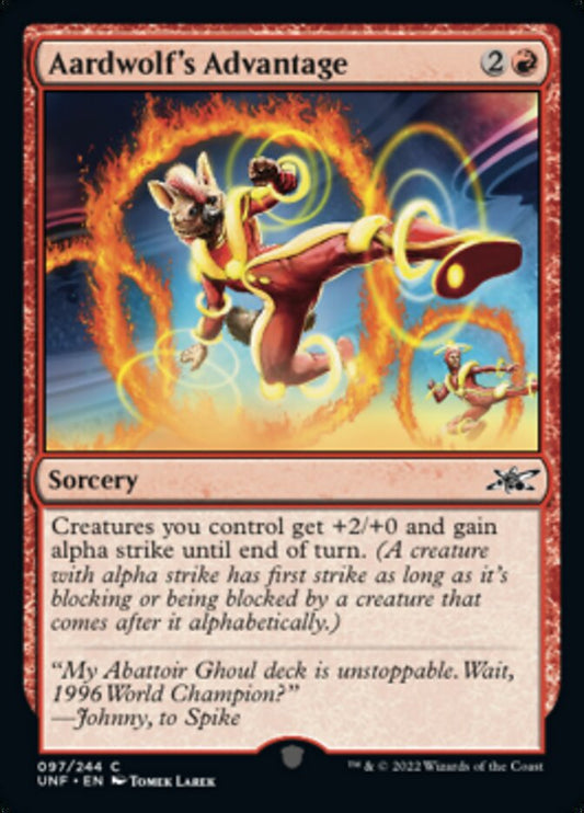 Aardwolf's Advantage [Unfinity] [Foil]