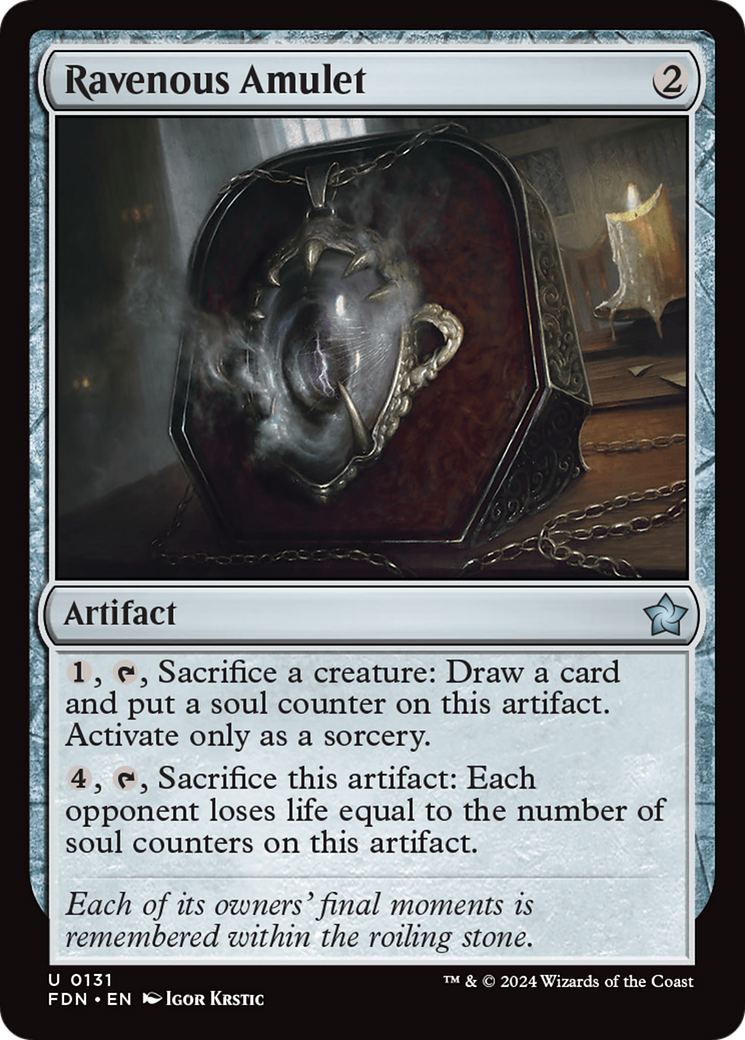 Ravenous Amulet [Foundations] [Foil]