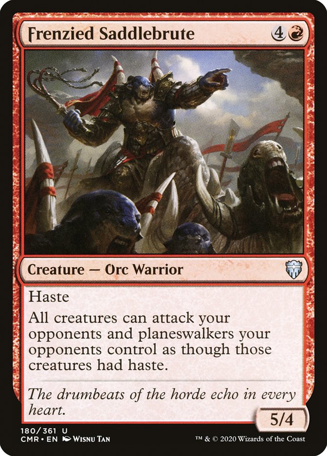 Frenzied Saddlebrute [Commander Legends] [Foil]