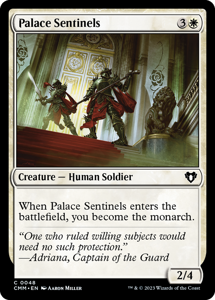 Palace Sentinels [Commander Masters] [Foil]