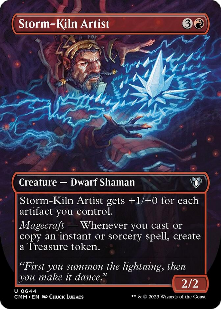 Storm-Kiln Artist (Borderless Alternate Art) [Commander Masters] [Foil]