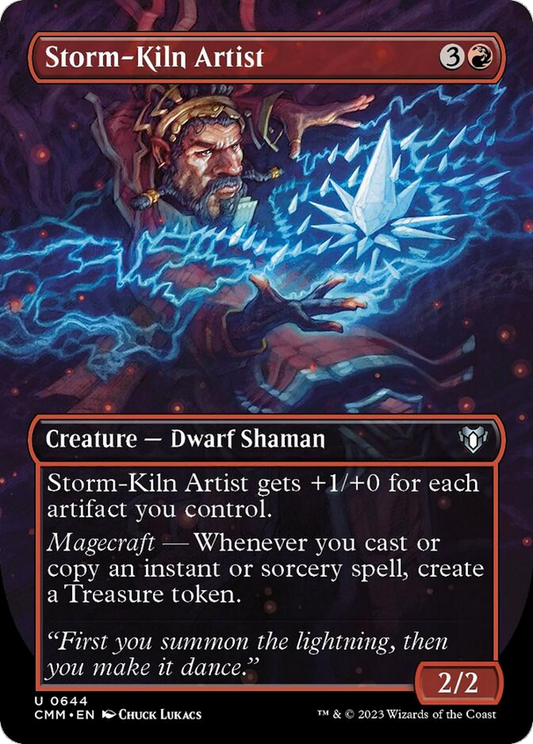 Storm-Kiln Artist (Borderless Alternate Art) [Commander Masters] [Foil]