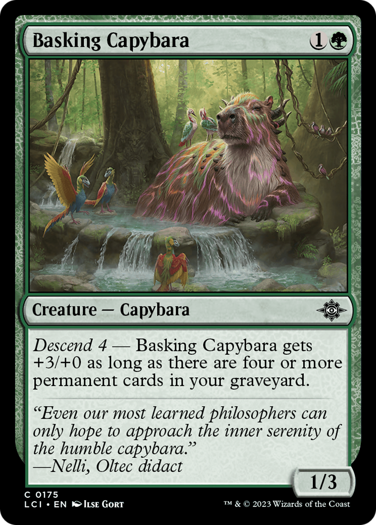 Basking Capybara [The Lost Caverns of Ixalan] [Foil]