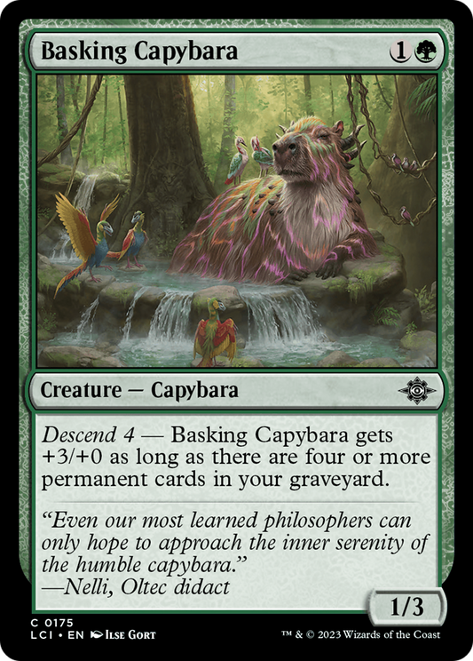 Basking Capybara [The Lost Caverns of Ixalan] [Foil]