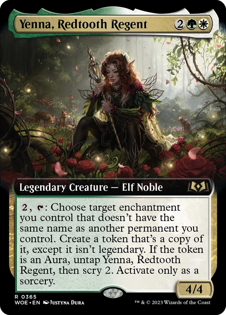 Yenna, Redtooth Regent (Extended Art) [Wilds of Eldraine] [Foil]