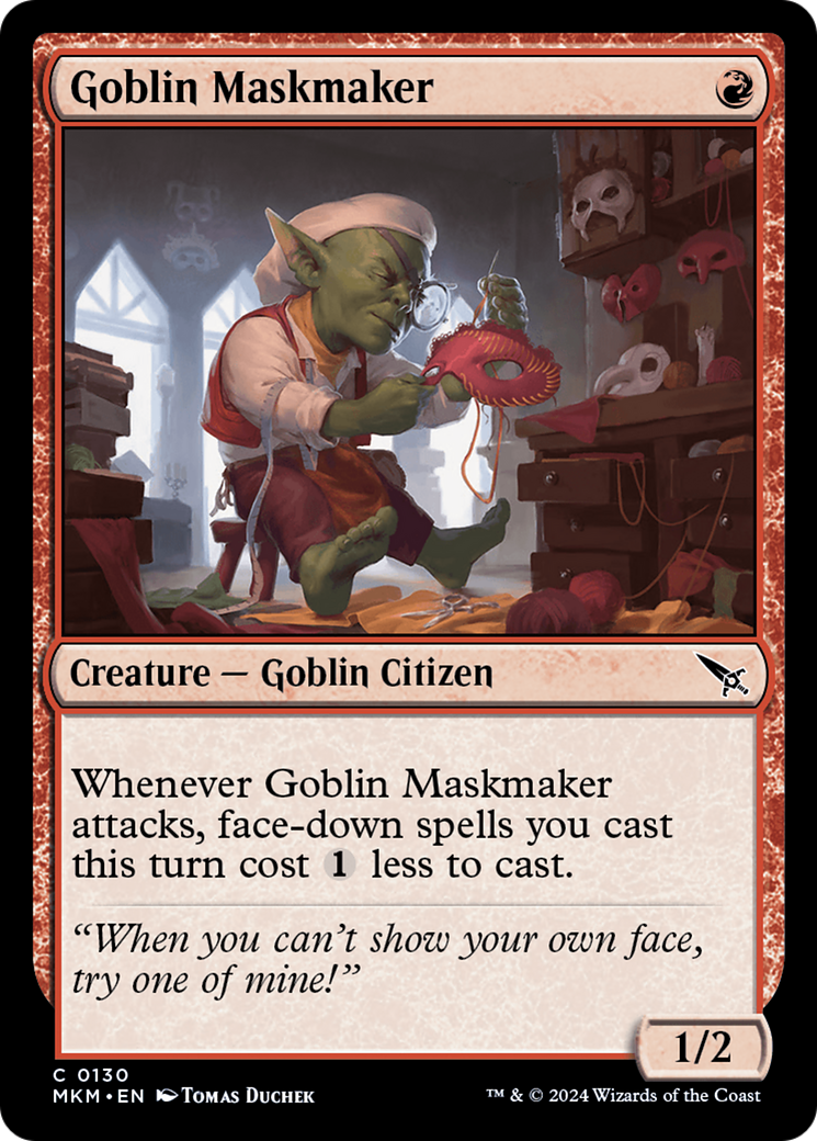 Goblin Maskmaker [Murders at Karlov Manor] [Foil]