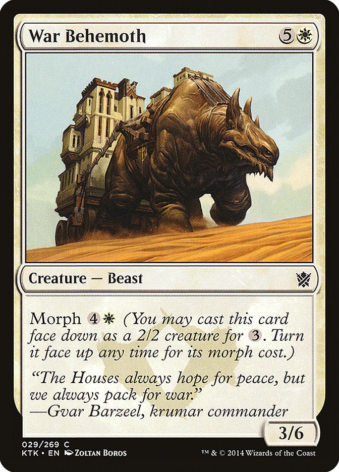 War Behemoth [Khans of Tarkir] [Foil]