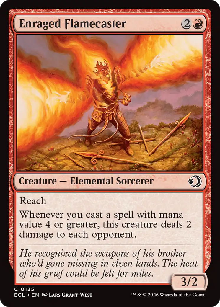 Enraged Flamecaster [Lorwyn Eclipsed] [Foil]