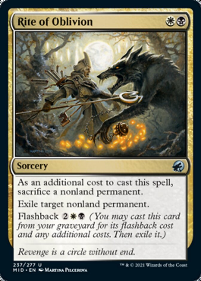 Rite of Oblivion [Innistrad: Midnight Hunt] [Foil]