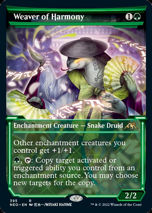 Weaver of Harmony (Showcase Soft Glow) [Kamigawa: Neon Dynasty] [Foil]