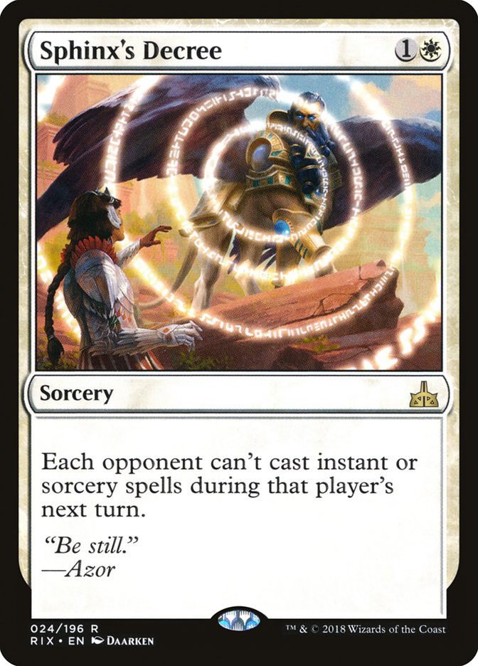 Sphinx's Decree [Rivals of Ixalan] [Foil]