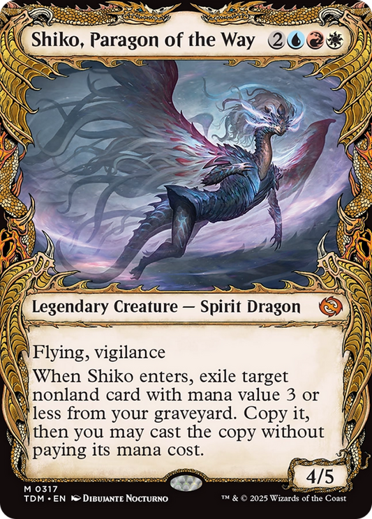 Shiko, Paragon of the Way (Showcase) [Tarkir: Dragonstorm] [Foil]