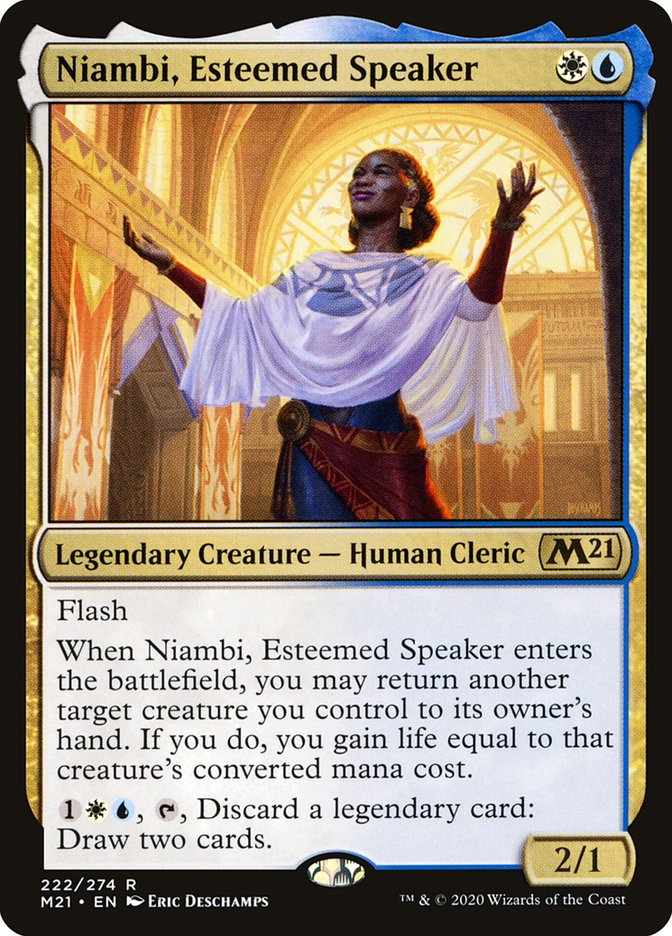 Niambi, Esteemed Speaker [Core Set 2021] [Foil]
