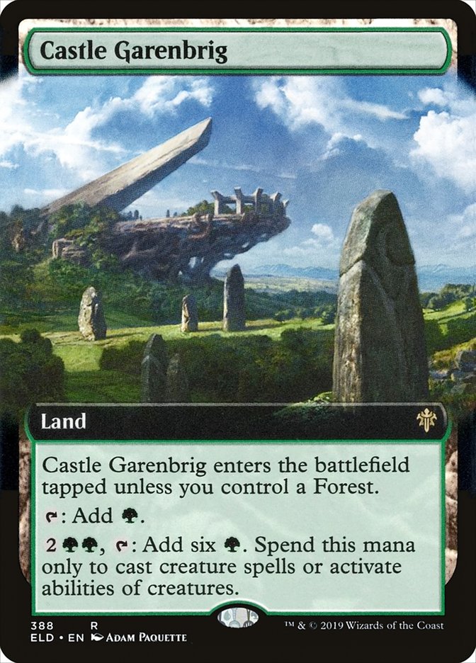 Castle Garenbrig (Extended Art) [Throne of Eldraine] [Foil]