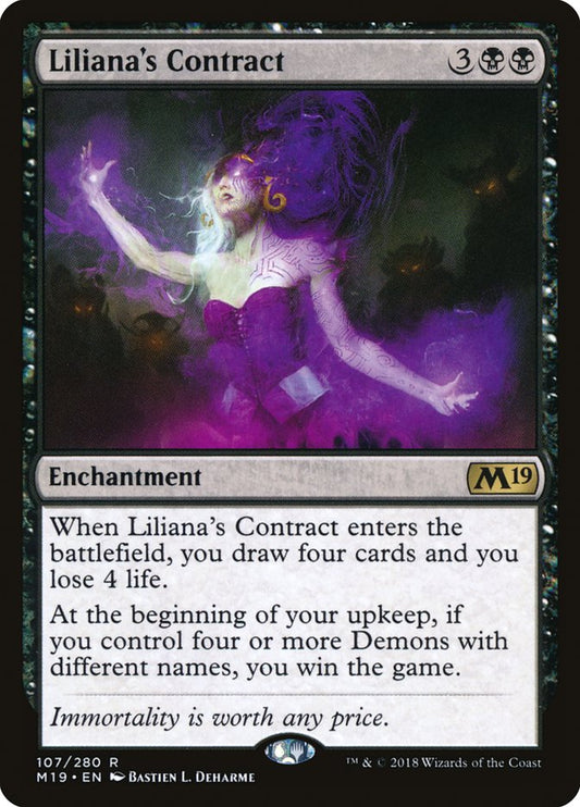 Liliana's Contract [Core Set 2019] [Foil]