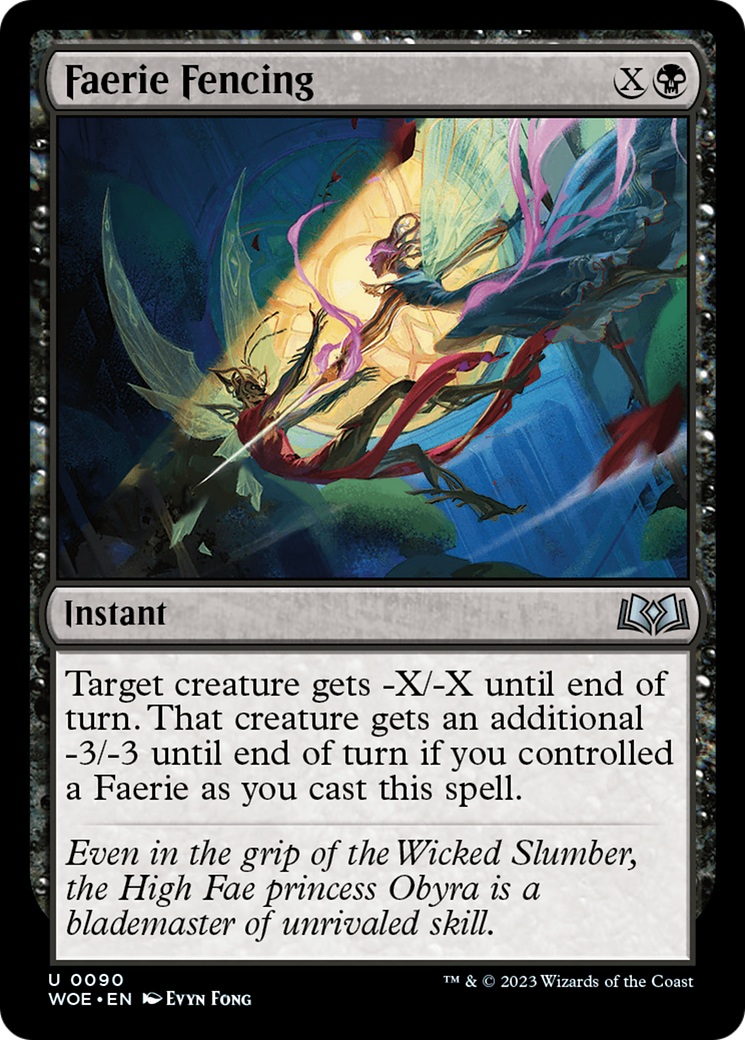 Faerie Fencing [Wilds of Eldraine] [Foil]