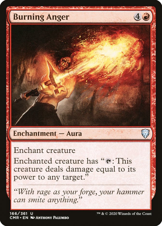 Burning Anger [Commander Legends] [Foil]