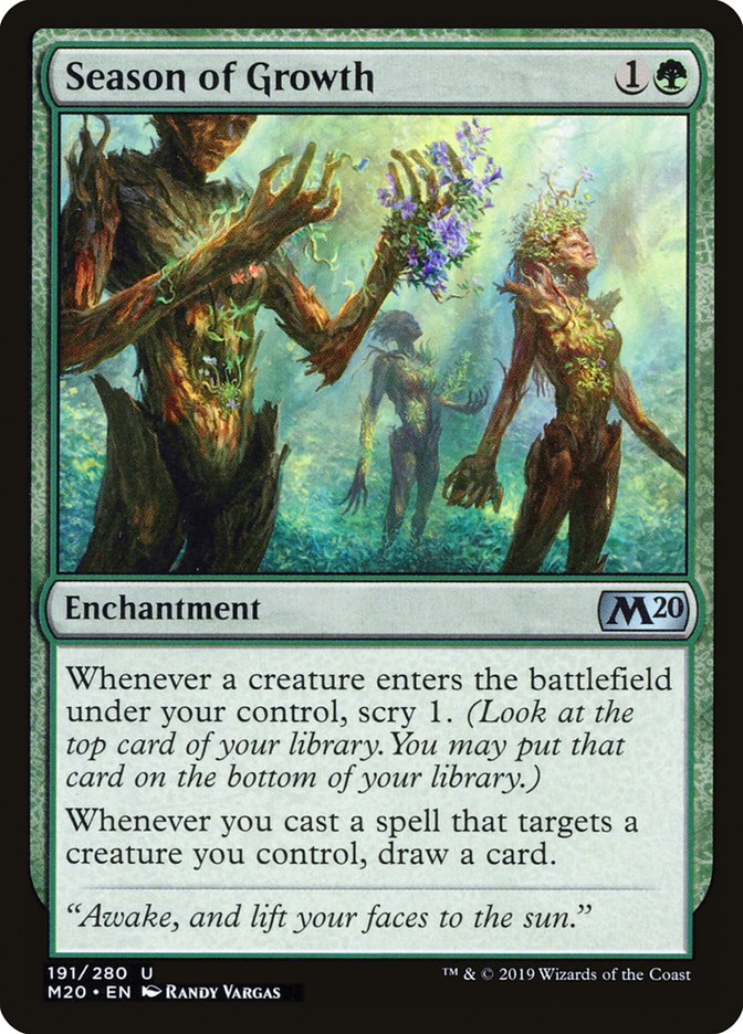 Season of Growth [Core Set 2020] [Foil]
